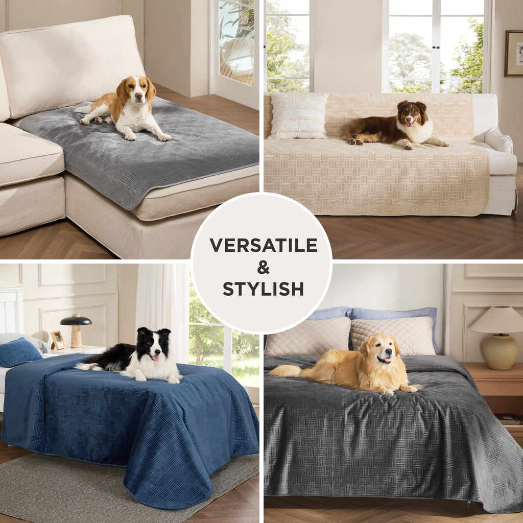 Bedsure Waterproof Bed Cover for Bed and Dogs Quick Drying, 68x82IN