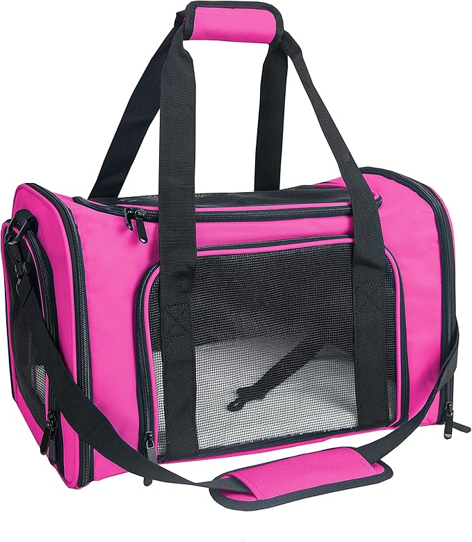 NextFri Soft-Sided Pet Carrier for Cats Small Dogs of 15 Lbs Medium Purple