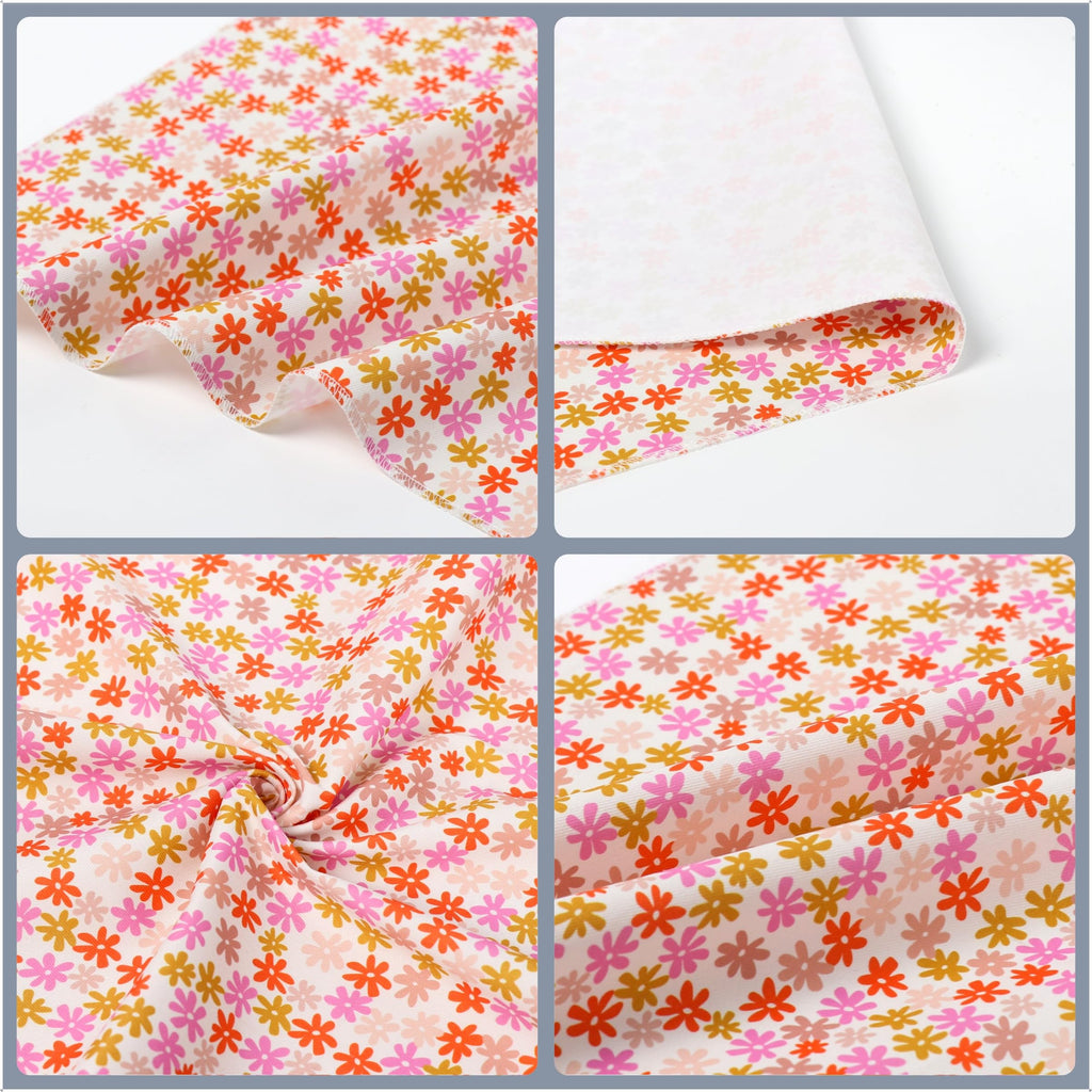 ARING PET Floral Dog Bandana, Spring Summer Daisy Flower Girl Pet Bandana Scarf Triangle Bibs for Puppy Small Medium Large Dogs-S