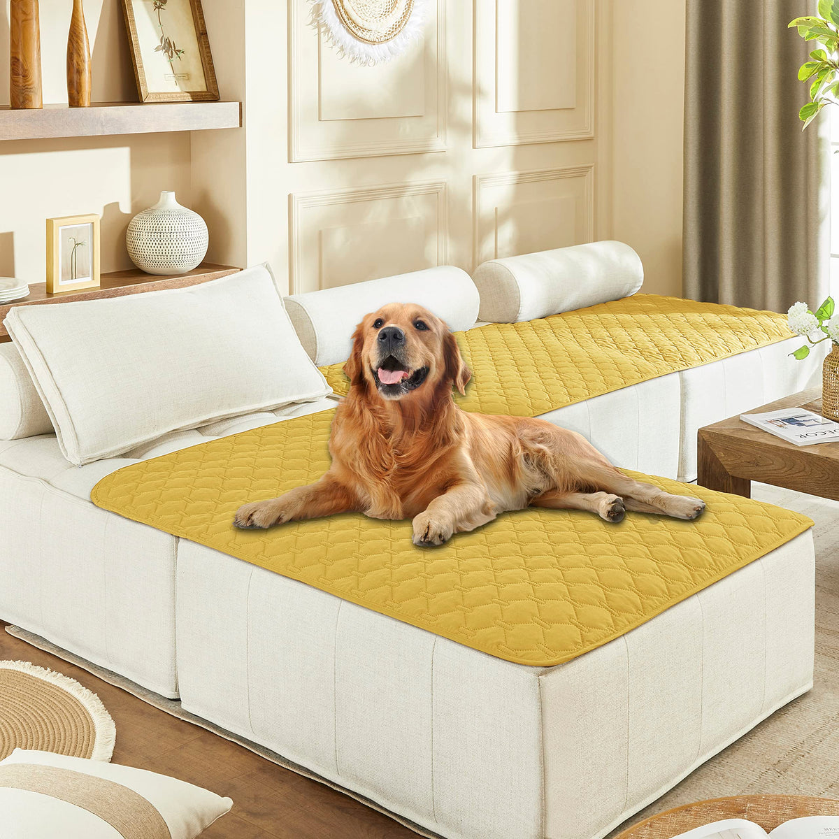 gogobunny Waterproof Blanket for Dogs，Couch Covers for Sectional Sofa
