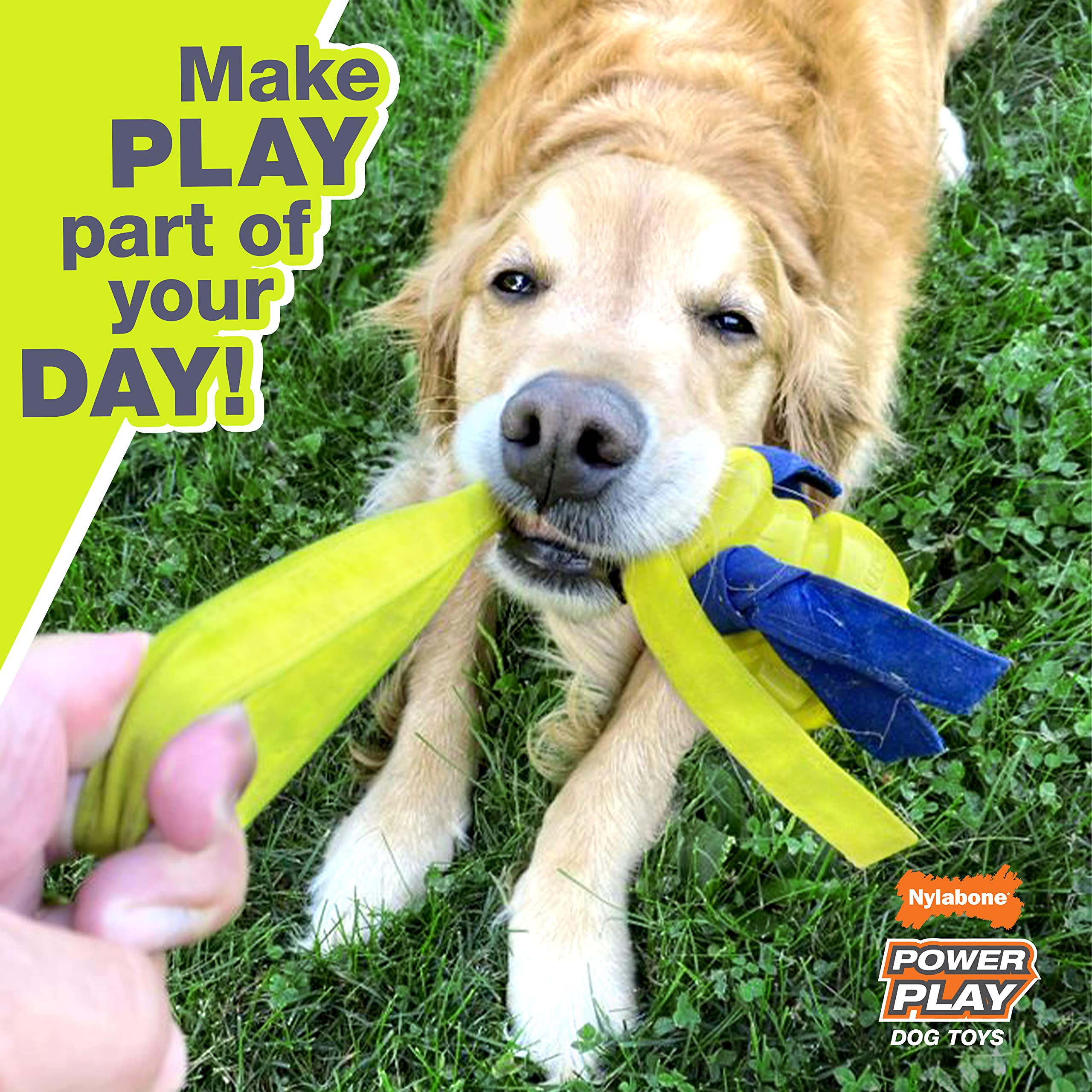 Nylabone Power Play Basketball Gripz Dog Play Toy, Medium