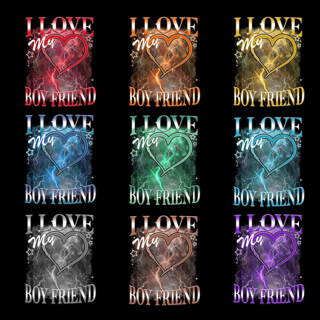 CustomsMerch Custom Shirts, I Love My Bf Shirts, Personalized Picture Shirt, Custom Photo Gifts, Gifts for Women, Men, Gift for Him, Girlfriend Photo T-Shirts, Birthday Christmas Valentines Shirt