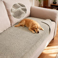 H.VERSAILTEX Non Slip Pet Couch Cover Chenille Dog Bed Protector Thick Soft Sofa Slipcover Pet Friendly Washable Couch Cushion Covers for Pets (30" x 70", Gray)
