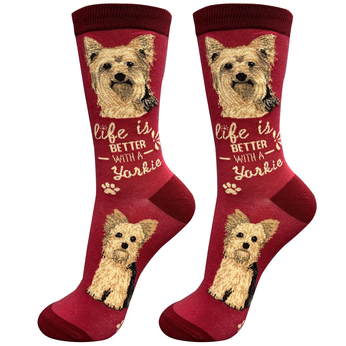 E&S Pets Pet Lover Socks - Dog Socks - Cat Socks - Fun Pet Lover Gifts - Cute Crew Socks - Unisex Novelty Socks - One Size Fits Most (Australian Cattle Dog)