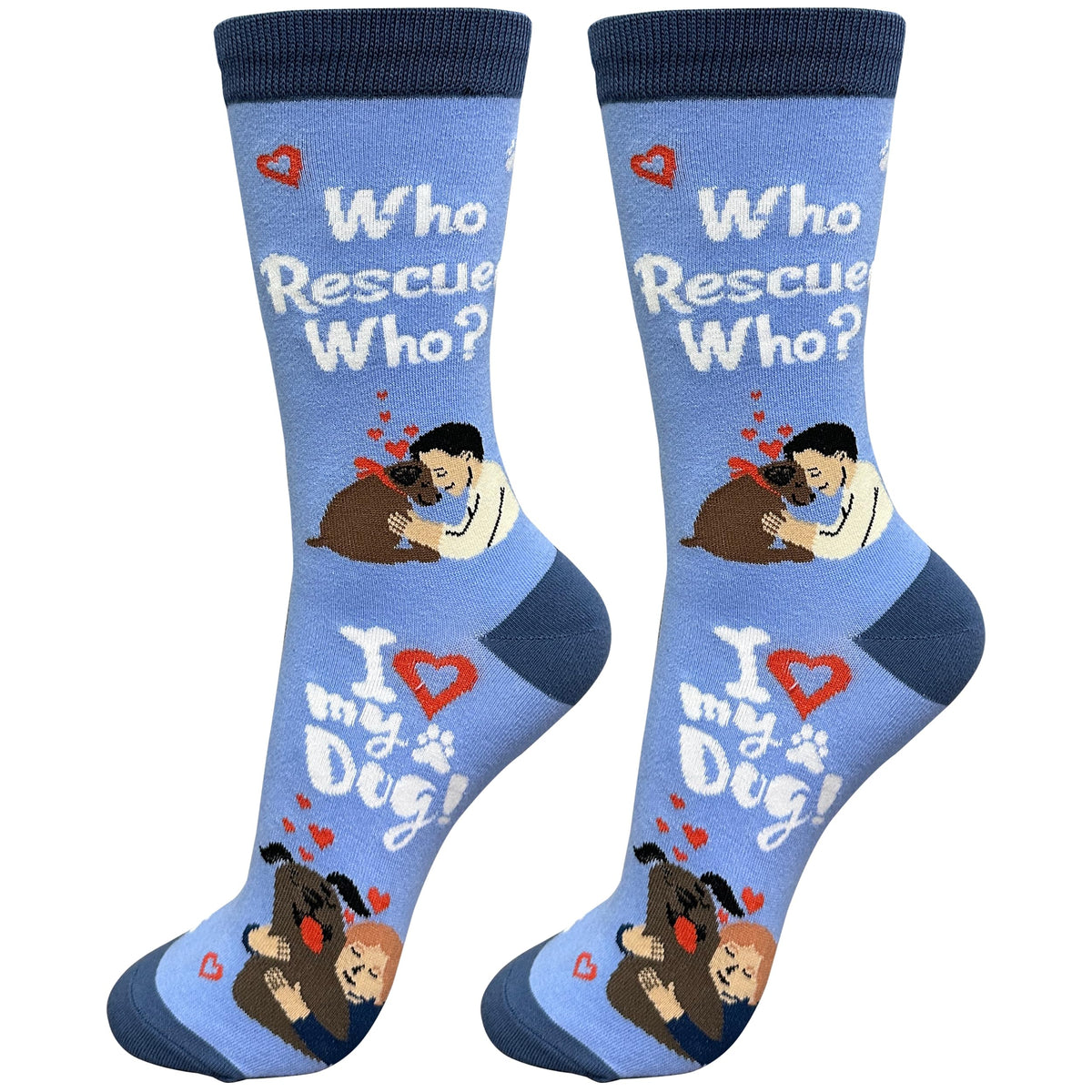 E&S Pets Pet Lover Socks - Dog Socks - Cat Socks - Fun Pet Lover Gifts - Cute Crew Socks - Unisex Novelty Socks - One Size Fits Most (Australian Cattle Dog)