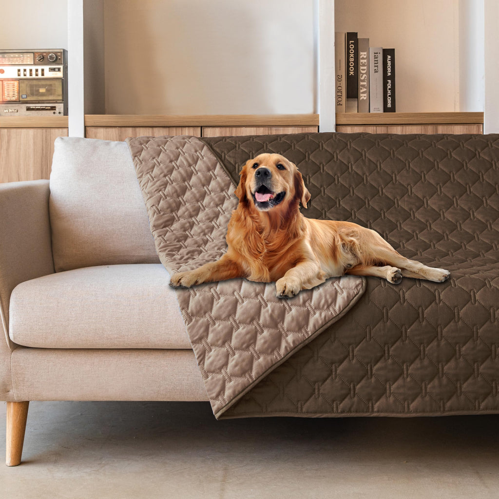 gogobunny 3X Stronger Waterproof Pet Blanket, Scratch Proof Furniture Protector for Dogs Cats, Reversible Cover 82x120 Inch — 52x82 Inch (Pack of 1)