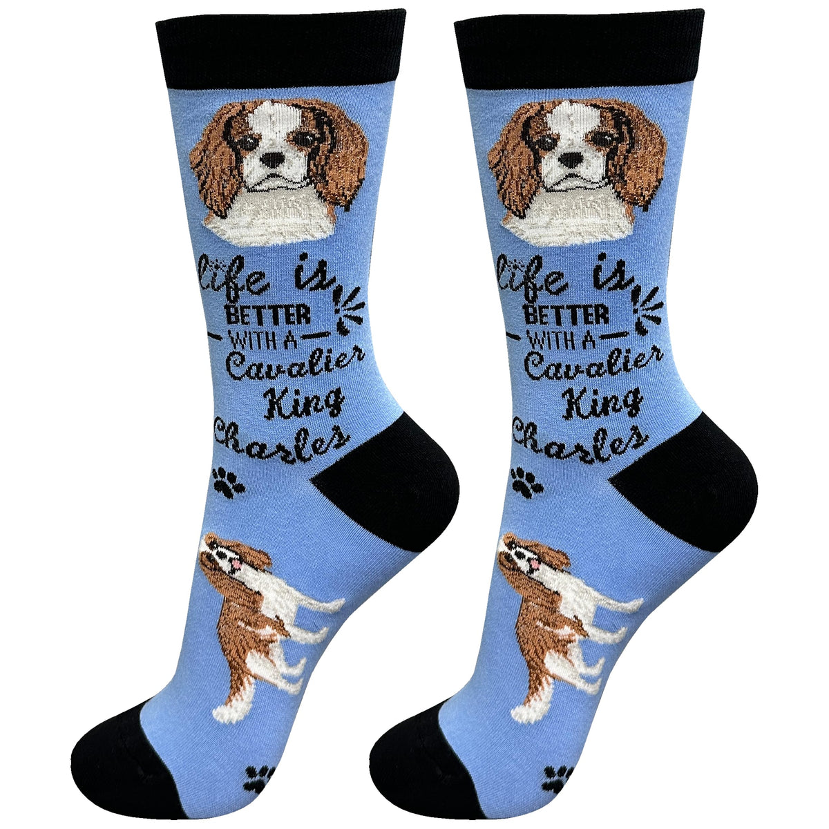 E&S Pets Pet Lover Socks - Dog Socks - Cat Socks - Fun Pet Lover Gifts - Cute Crew Socks - Unisex Novelty Socks - One Size Fits Most (Australian Cattle Dog)