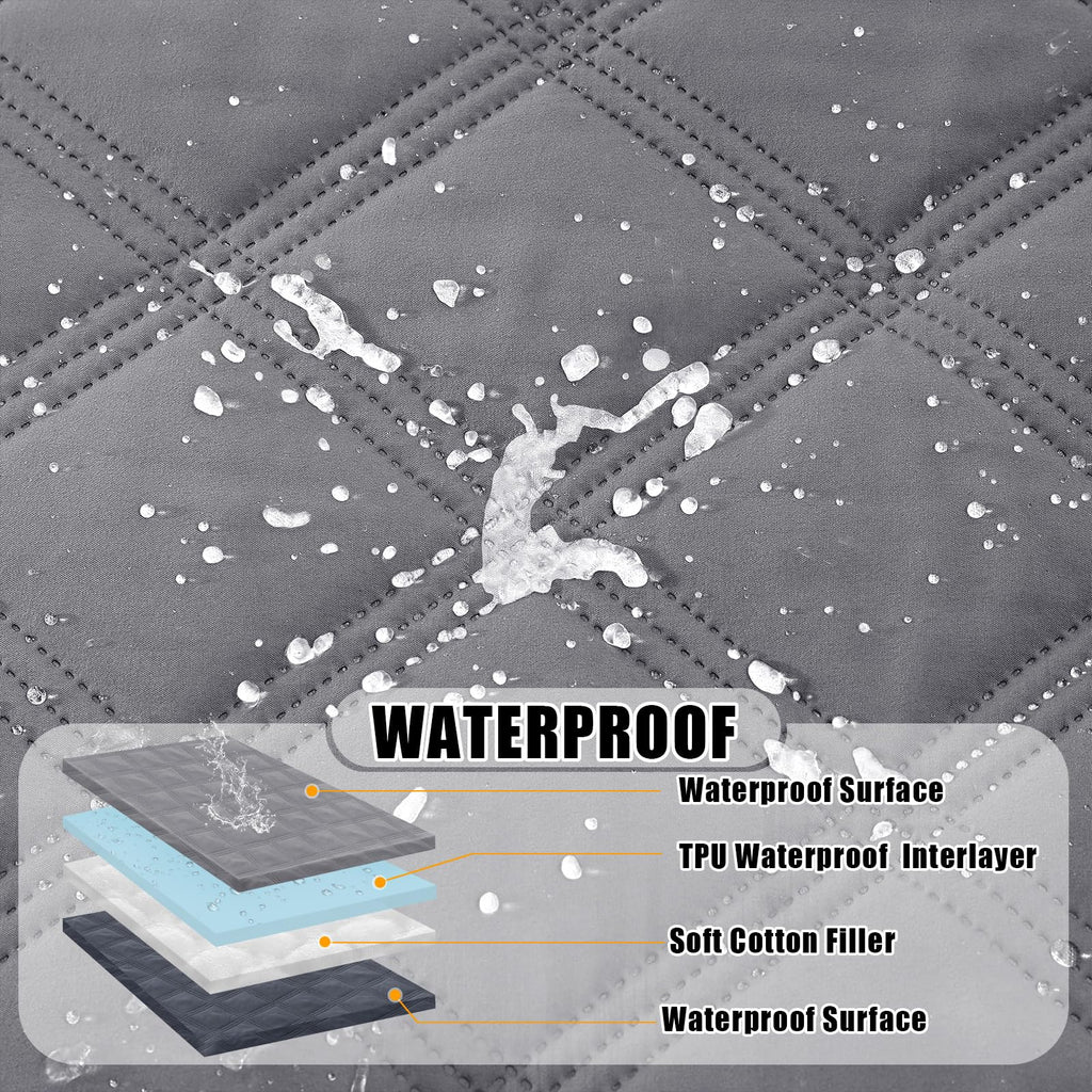 Smiry Waterproof Dog Bed Cover, Reversible Pet Blanket for Sofa Couch