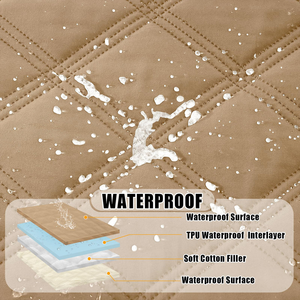 Smiry Waterproof Dog Bed Cover, Reversible Pet Blanket for Sofa Couch