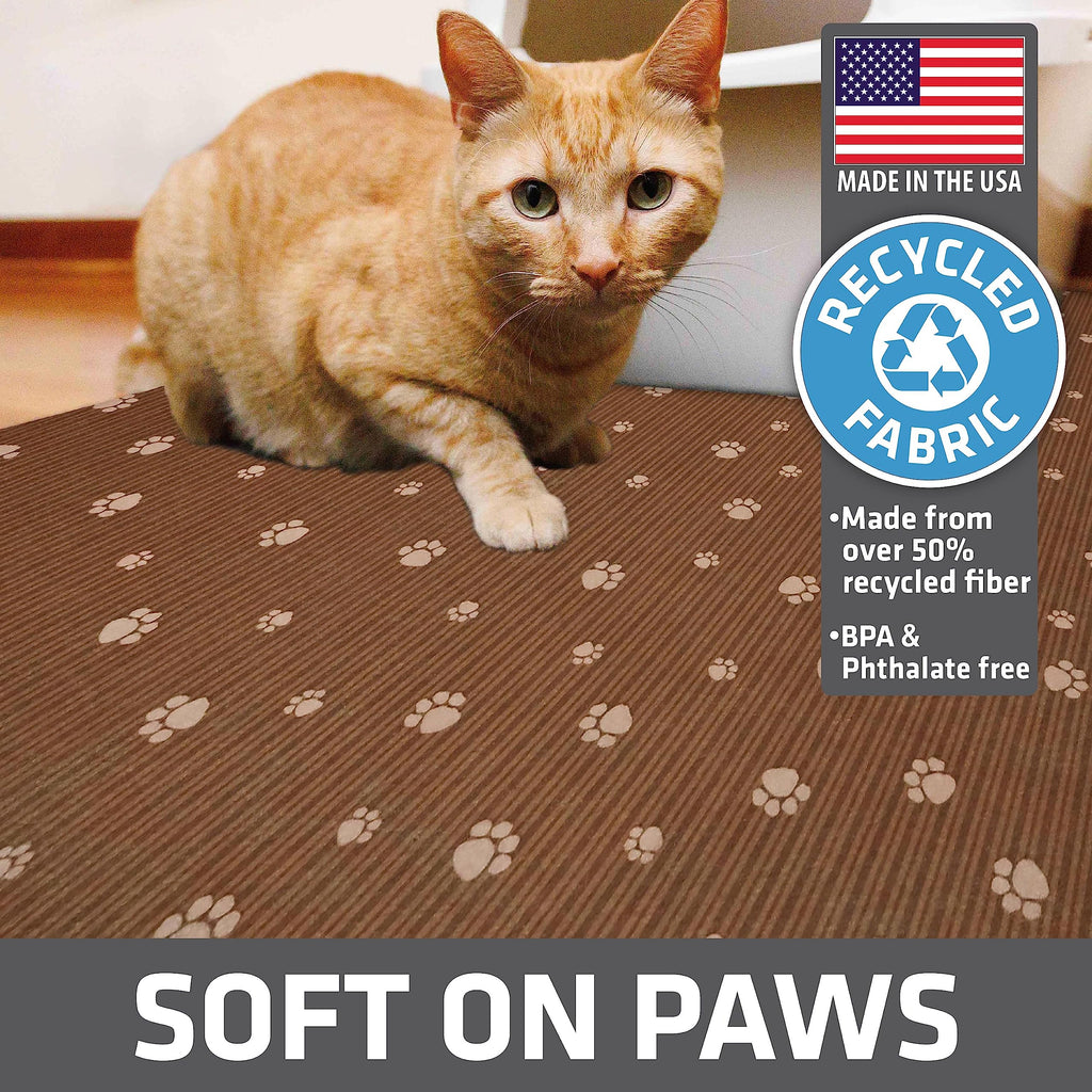 Drymate Cat Litter Box Mat, Litter Trapping Mat, Brown, 28x36 XL