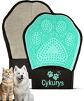 Cykurys Pet Hair Removal Glove for Dogs & Cats, Double-Sided Grooming Glove