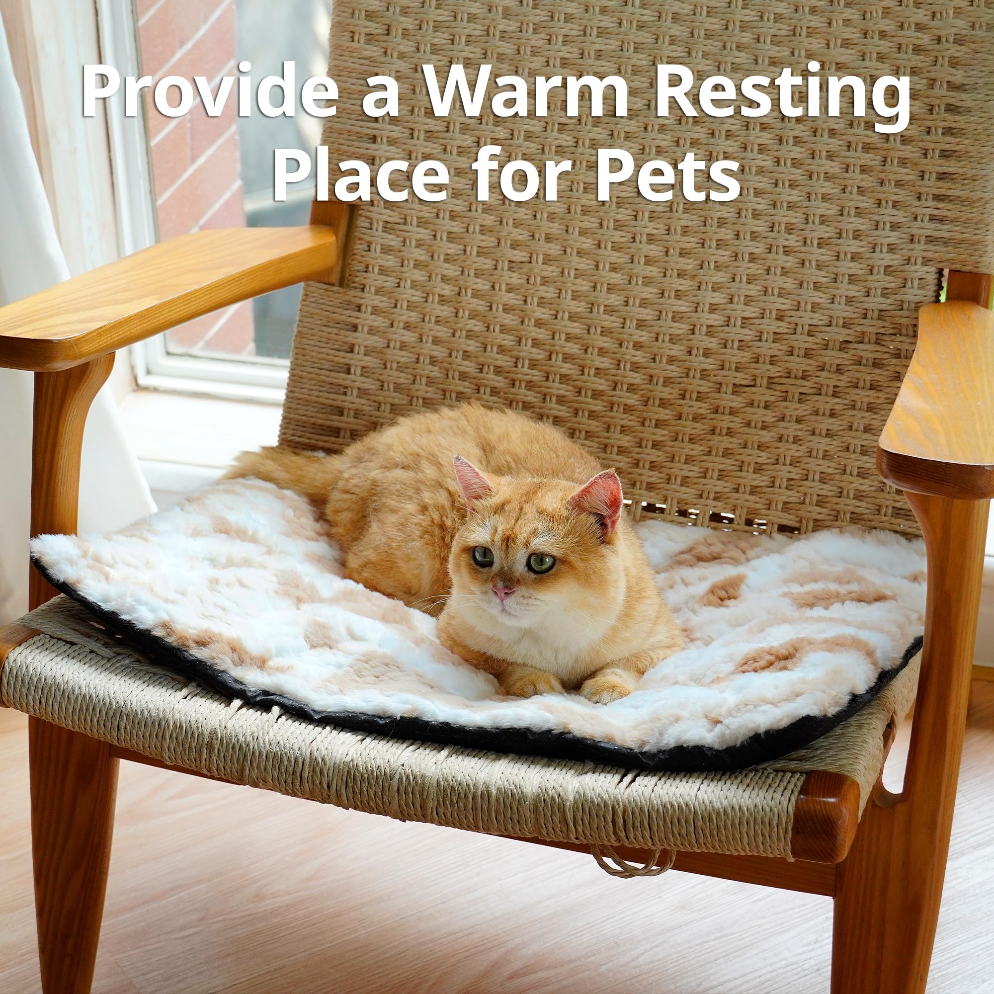 Petace Self Warming Dog Pad, 30" x 20", Brown