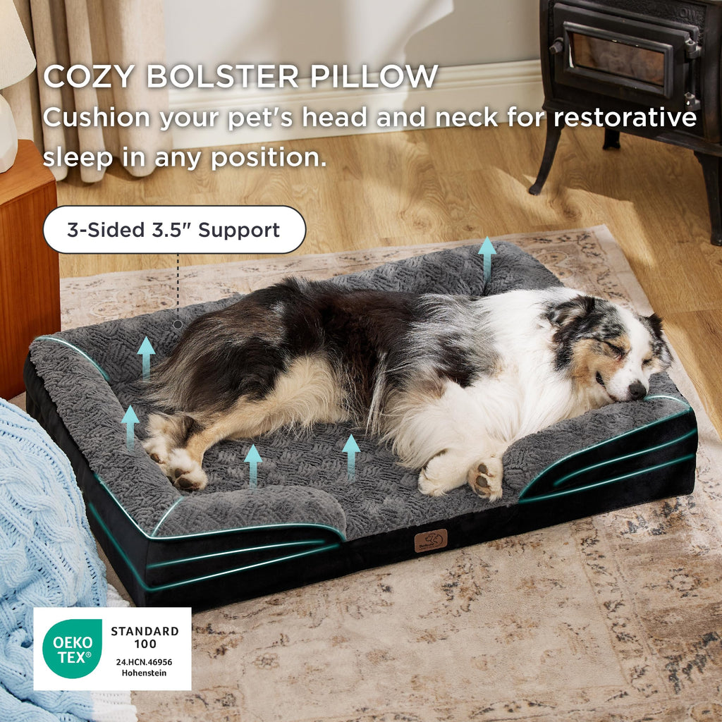 Bedsure Orthopedic XL Dog Bed Extra Large with Removable Washable Cover