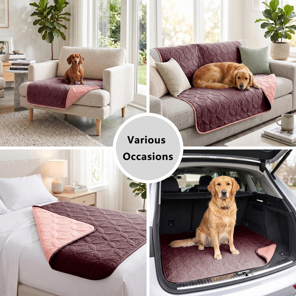 Tuffeel Waterproof Couch Cover for Dogs - Washable Pets Furniture Protector