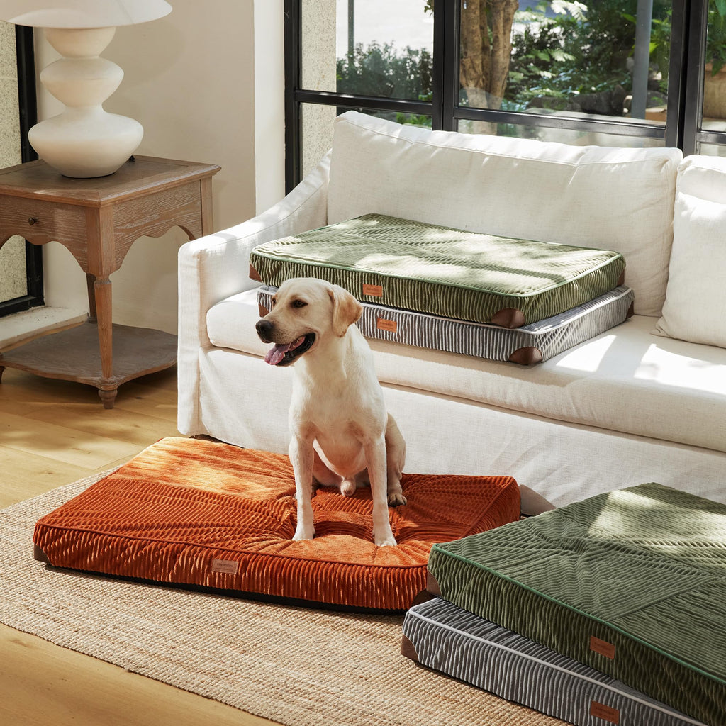 FUKUMARU Large Dog Bed, Thickened Waterproof Dog Mat with Washable Cover