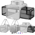 Top and 2 Sides Expandable Cat Carrier 17x11x11 TSA Airline Approved