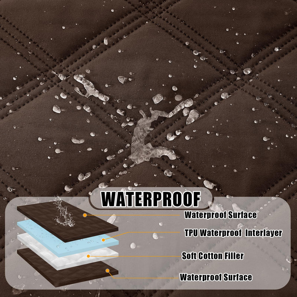 Smiry Waterproof Dog Bed Cover, Reversible Pet Blanket for Sofa Couch