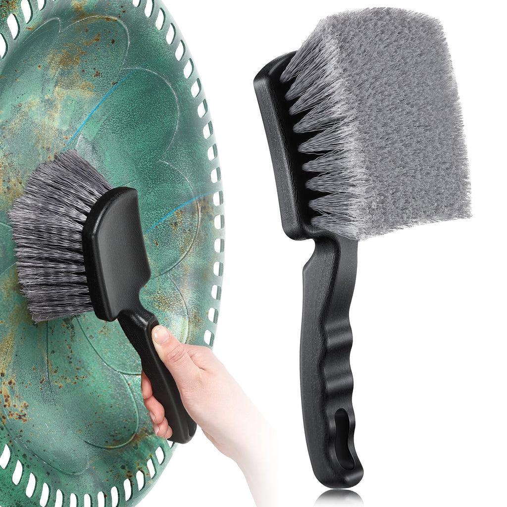 Brush for Bird Baths, Bird Bath Cleaner with Ergonomic Handle and PVC Bristles, Gentle Yet Effective Cleaning for Wigglers, Feeders, Hook Design 1 Pack