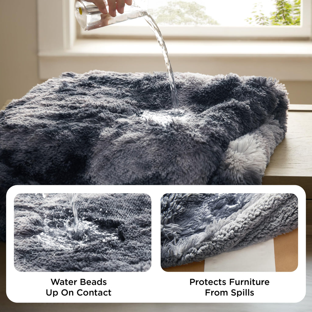 Bedsure Waterproof Dog Blankets for Large Dogs, Fluffy Faux Fur, 60×80"