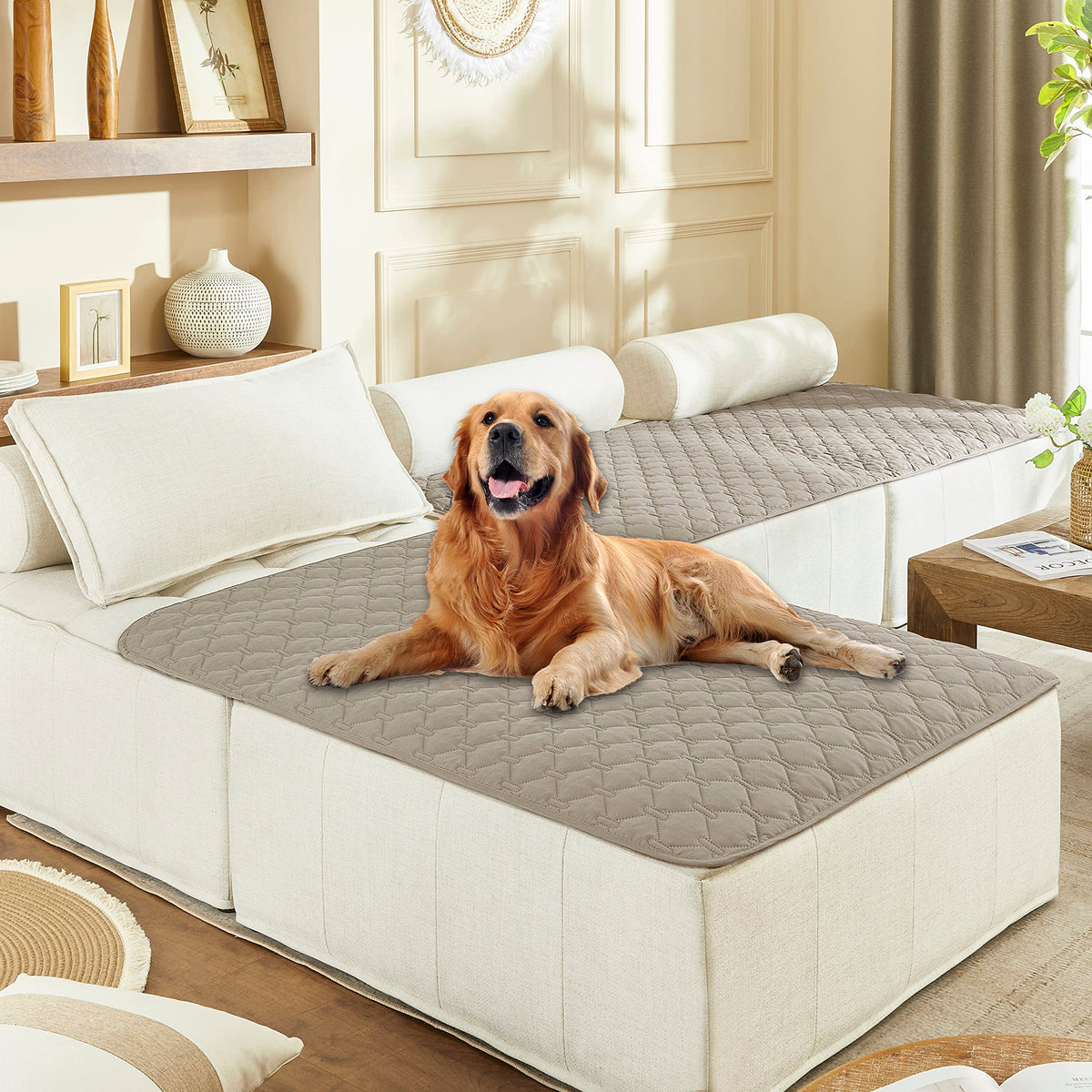 gogobunny Waterproof Blanket for Dogs，Couch Covers for Sectional Sofa