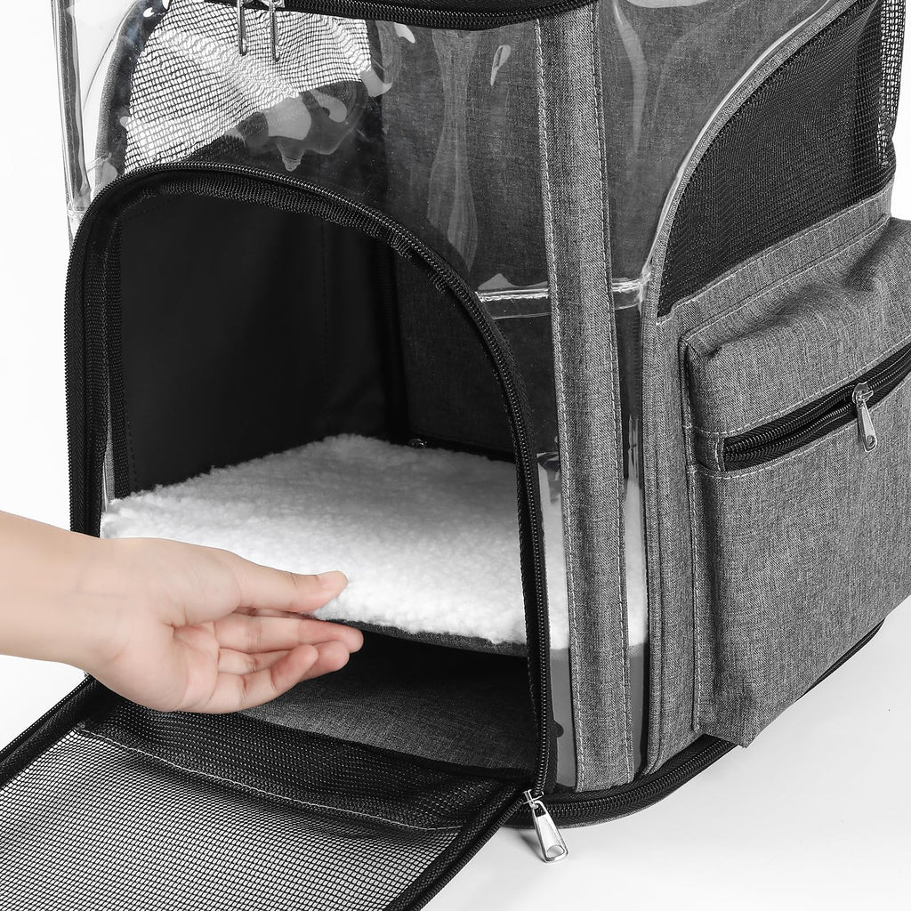 Beidingsen Cat Carriers Dog Carrier Pet for Small Medium Cats Dogs Puppies up to 25 Lbs, TSA Airline Approved Soft Sided, Collapsible Travel Puppy - Black Grey (M: 13" LX11.4 WX17.3 H, Black)
