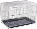 Prevue Pet Products Divided Flight Cage Durable Metal Wire Frame - L, Black