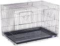 Prevue Pet Products Divided Flight Cage Durable Metal Wire Frame - L, Black