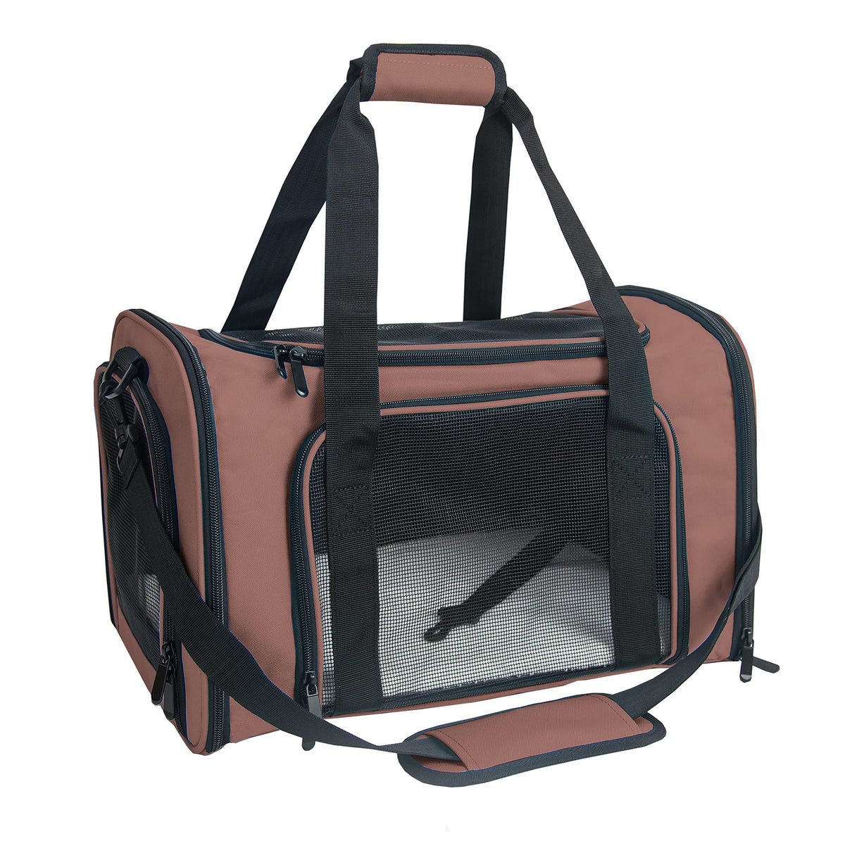 NextFri Soft Sided Carrier for Small Medium Cats Dogs,TSA Airline Approved Collapsible Travel Pet Carrier Medium Blue