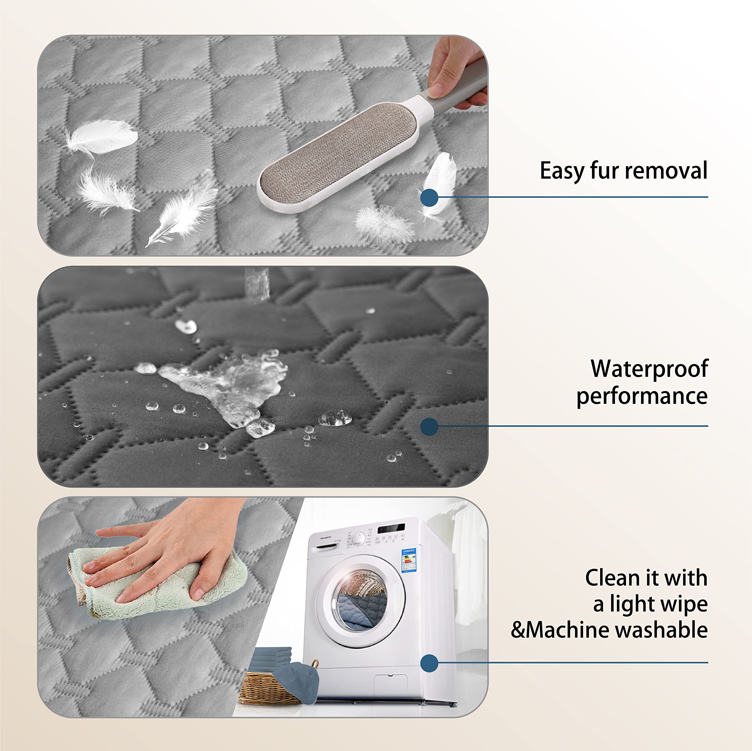 gogobunny Waterproof Blanket, Couch Covers for Dogs, Reversible Protector