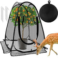 Pop Up Mesh Plant Protectors from Animals,Large Plant Netting Guard Cover with 8 Stake Crop Cage Fine Mesh Plant Tents for Protect Flower Tomato Vegetable from Deer Cat Bird Squirrel, 28x28x34 in