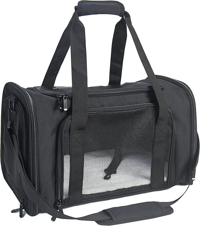 NextFri Soft-Sided Pet Carrier for Cats Small Dogs of 15 Lbs Medium Purple