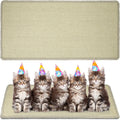 Riakrum 2 Pack Large Cat Scratch Pad Sisal Mat 32 x 16 Inches,Beige