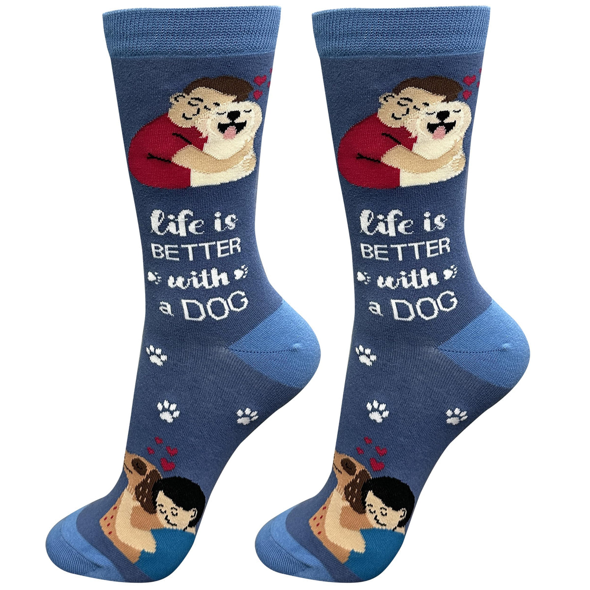 E&S Pets Pet Lover Socks - Dog Socks - Cat Socks - Fun Pet Lover Gifts - Cute Crew Socks - Unisex Novelty Socks - One Size Fits Most (Australian Cattle Dog)