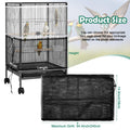 2 Pack Bird Cage Seed Catcher Guard, Adjustable Bird Cage Mesh Net Cover