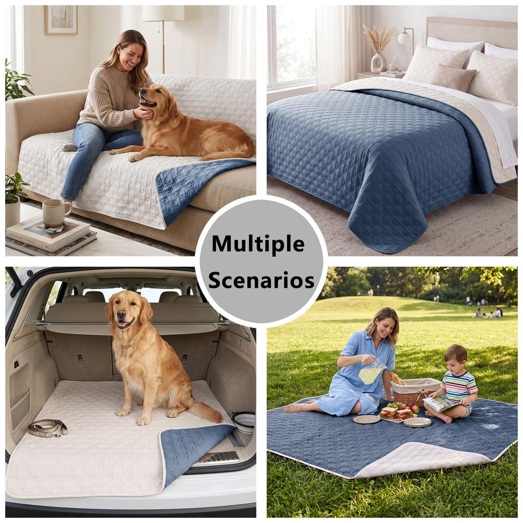 Bigbeer Waterproof Couch Cover - Washable Dog & Pet Furniture Protector