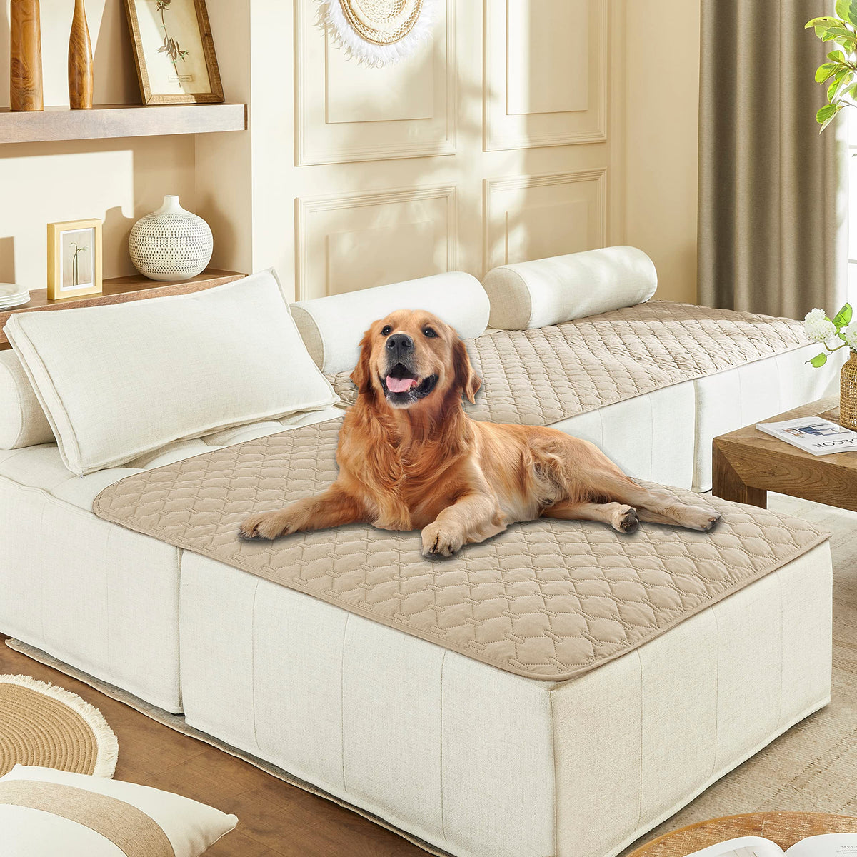 gogobunny Waterproof Blanket for Dogs，Couch Covers for Sectional Sofa