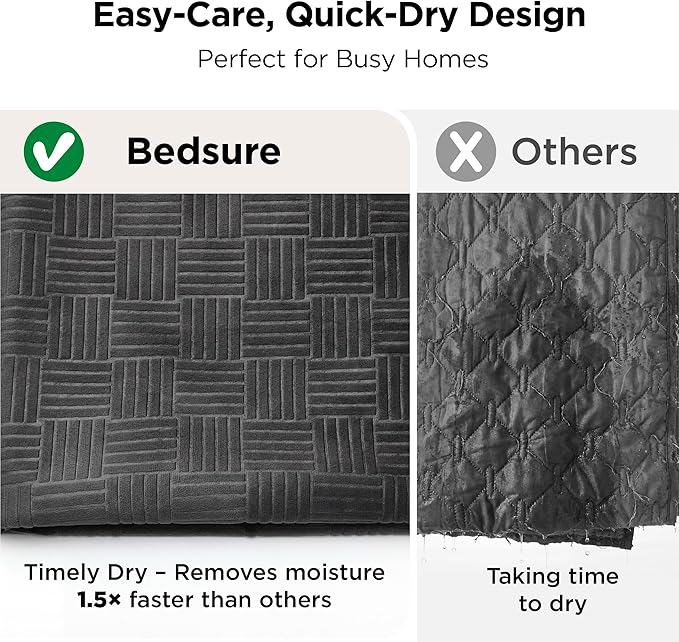 Bedsure Waterproof Couch Cover for Dogs Washable - Waterproof Blanket for Large Dogs Couch Sofa Bed Cozy, Lightweight Furniture Protector for Pet Cat Quick Drying, Charcoal, 52x82IN