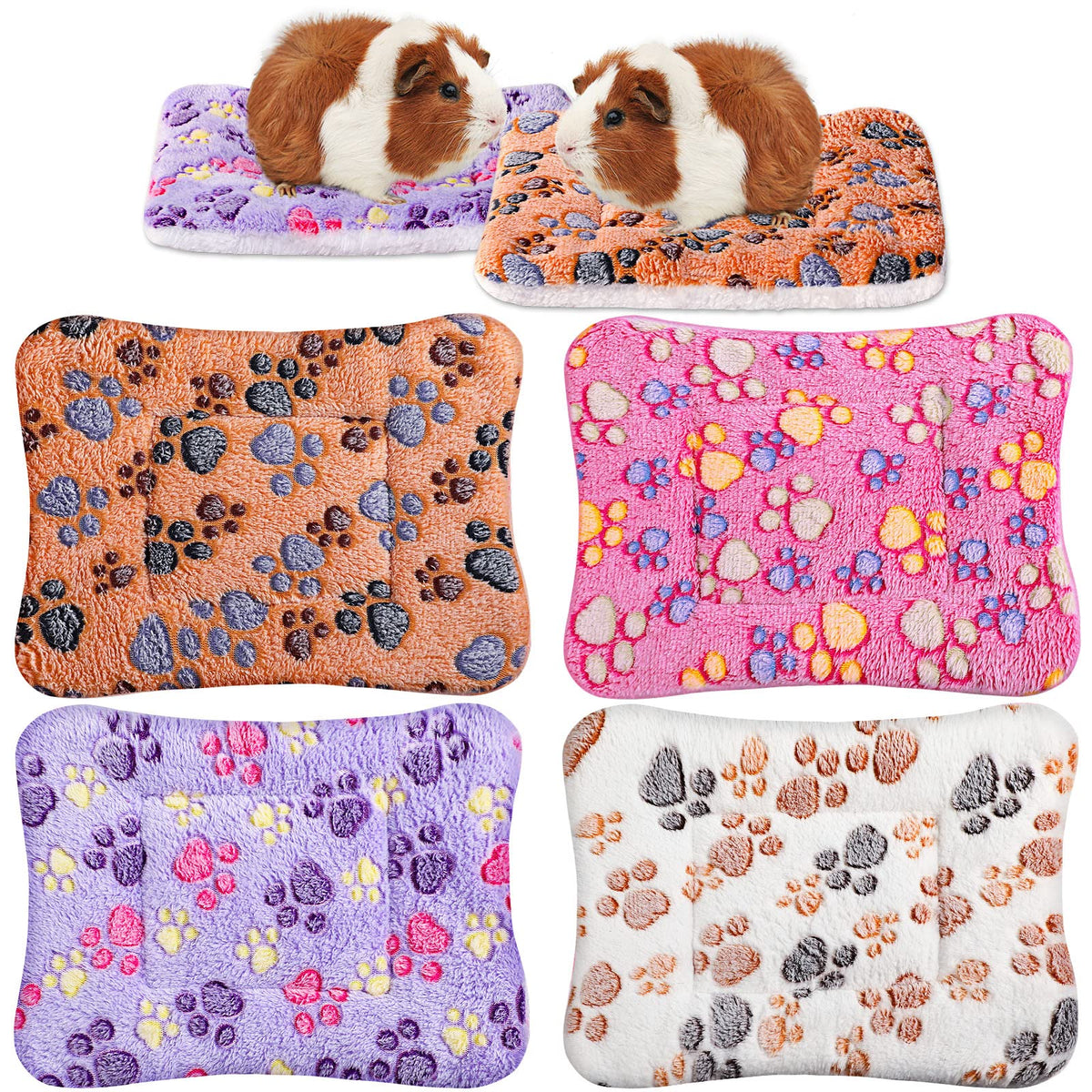 Tuanse 4 Pack Soft Pet Bed Mat Small Dog Crate Fleece
