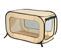 Portable Collapsible Pop Up Kennel, 36" L x 22" W x 22" H, Beige
