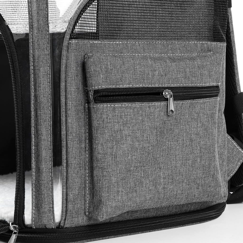 Beidingsen Cat Carriers Dog Carrier Pet for Small Medium Cats Dogs Puppies up to 25 Lbs, TSA Airline Approved Soft Sided, Collapsible Travel Puppy - Black Grey (M: 13" LX11.4 WX17.3 H, Black)