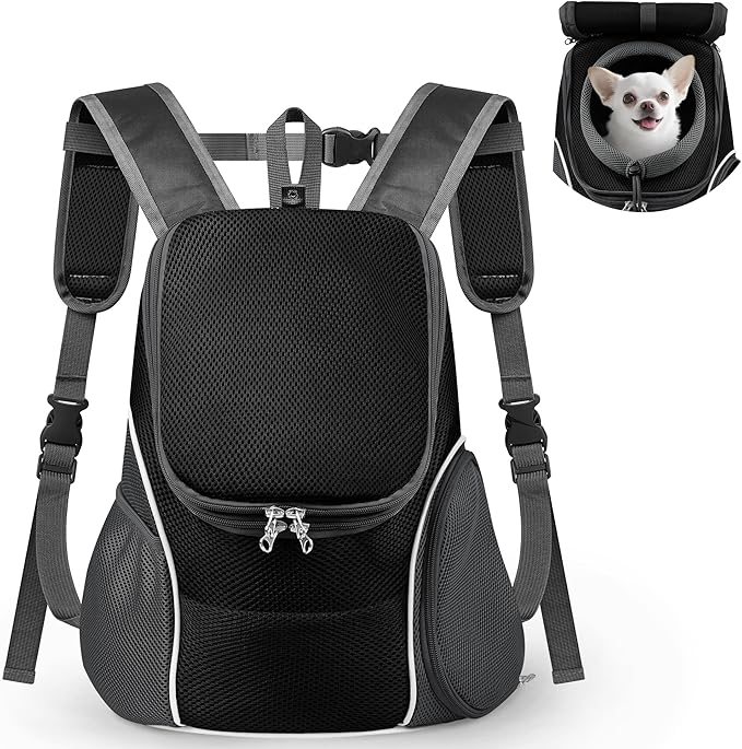 WOYYHO Pet Dog Carrier Backpack, Ventilated Small Dog Front Backpack