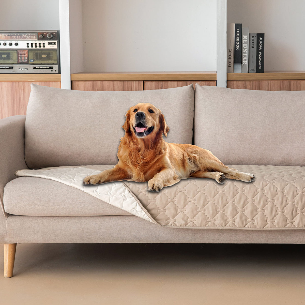gogobunny Waterproof Blanket, Couch Covers for Dogs, Reversible Protector