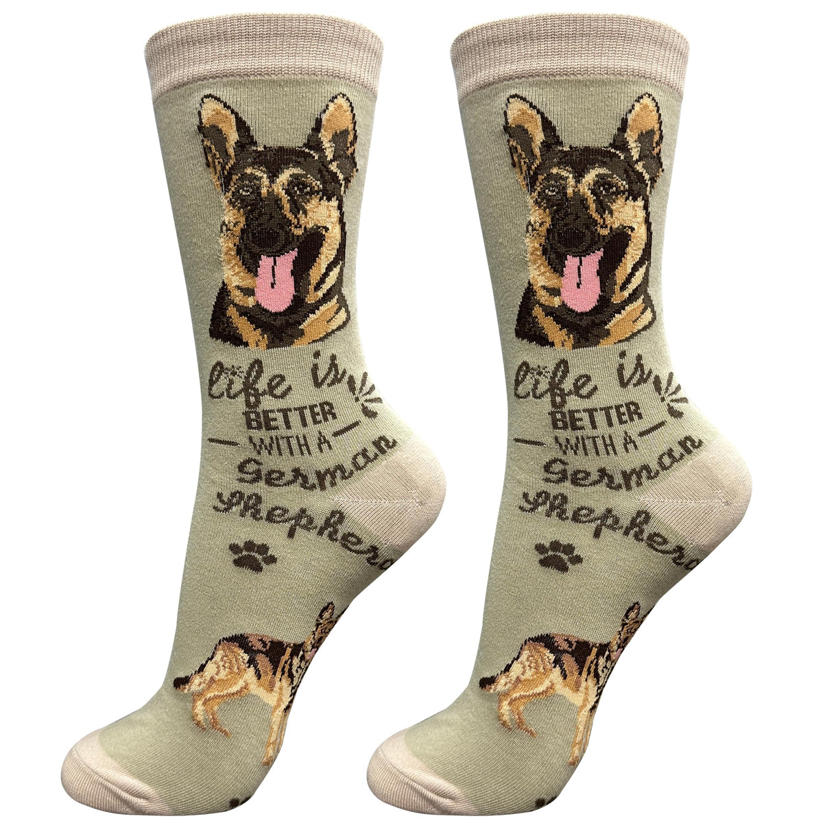 E&S Pets Pet Lover Socks - Dog Socks - Cat Socks - Fun Pet Lover Gifts - Cute Crew Socks - Unisex Novelty Socks - One Size Fits Most (Australian Cattle Dog)