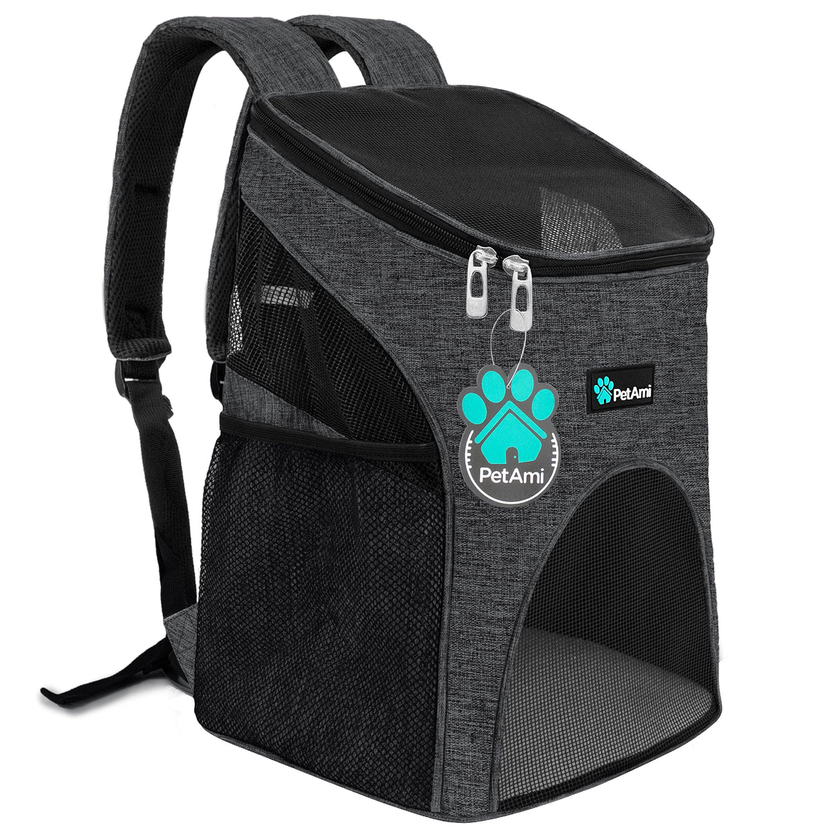 PetAmi Cat Backpack Carrier for Small Dogs and Large Cats, Airline Approved