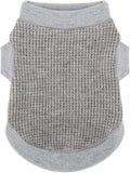 Cozy and Functional Dog Shirts for Small Puppies: Stretchable Grey Attire with Easy-On Design, Ideal for Chihuahuas and Yorkies - Enhance Comfort and Playfulness on Chill Days XX-Small
