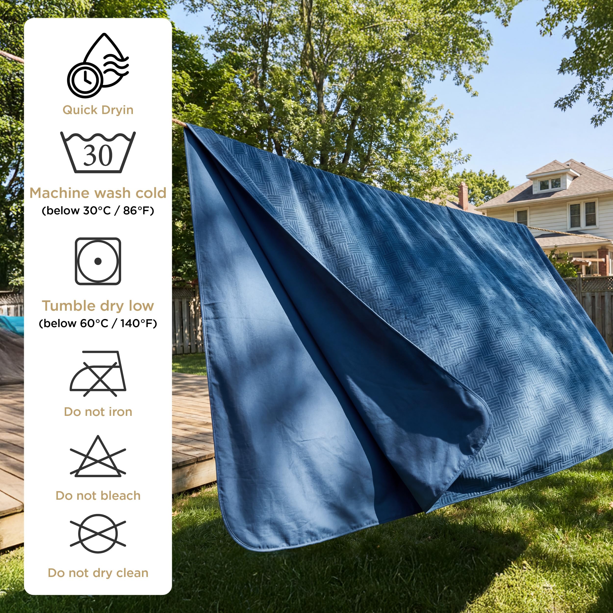 Bedsure Waterproof Bed Cover for Bed and Dogs Quick Drying, 68x82IN