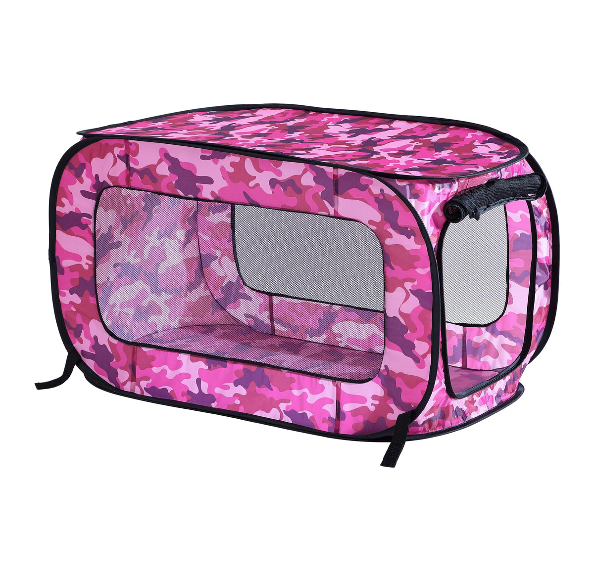 Portable Collapsible Pop Up Kennel, 36" L x 22" W x 22" H, Red