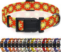 Dog Collar, Classical Indian Spirit Boys Girls Puppy Collar for Small Medium Large Dogs, Adjustable Soft Indian Pet Collar with Safety Buckle for Male Females(Yellow,XS)