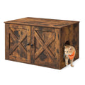 Feandrea Cat Litter Box Enclosure, End Table, 27.6 x 19.7 x 19.7 Inches