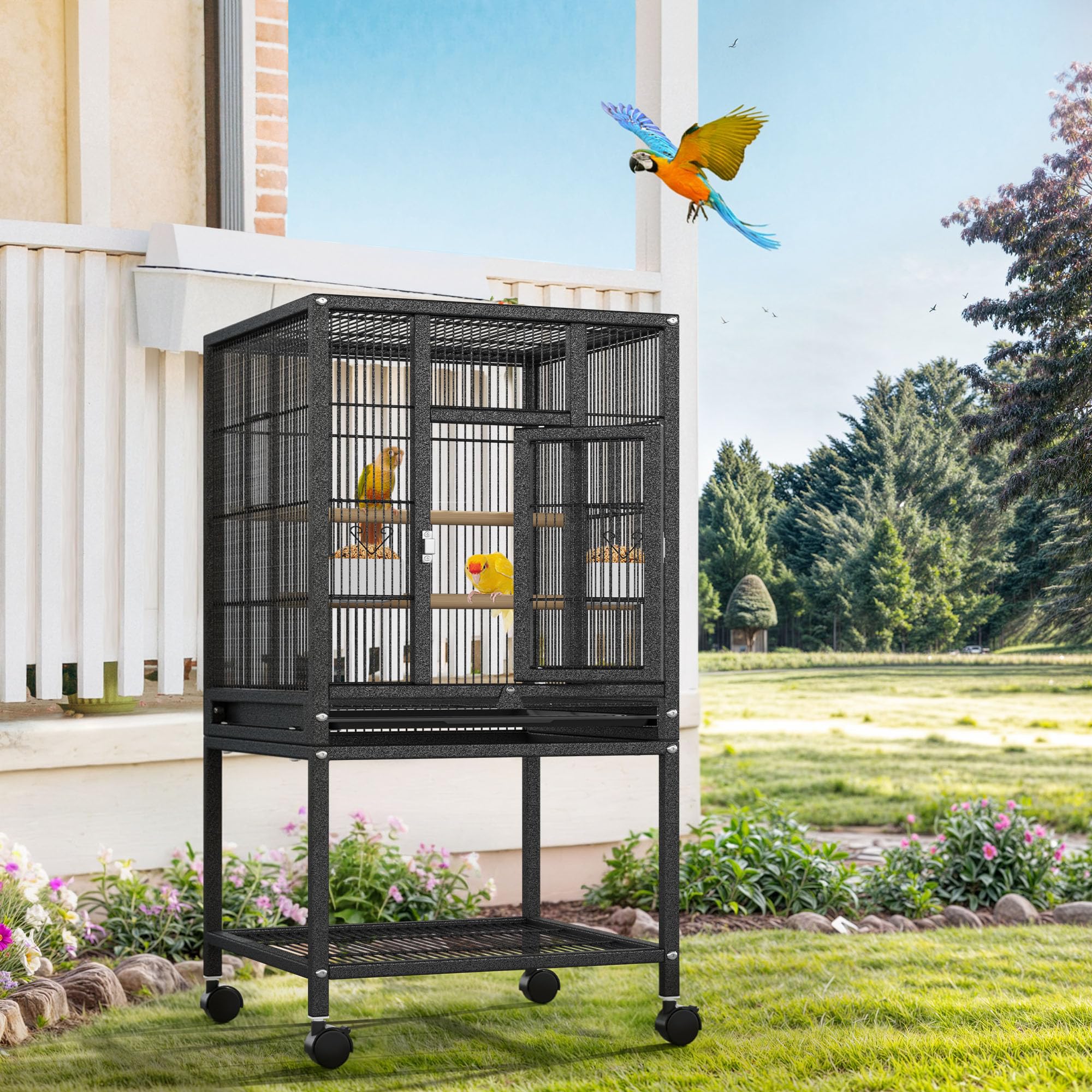 DWVO 41-inch Metal Bird Cage
